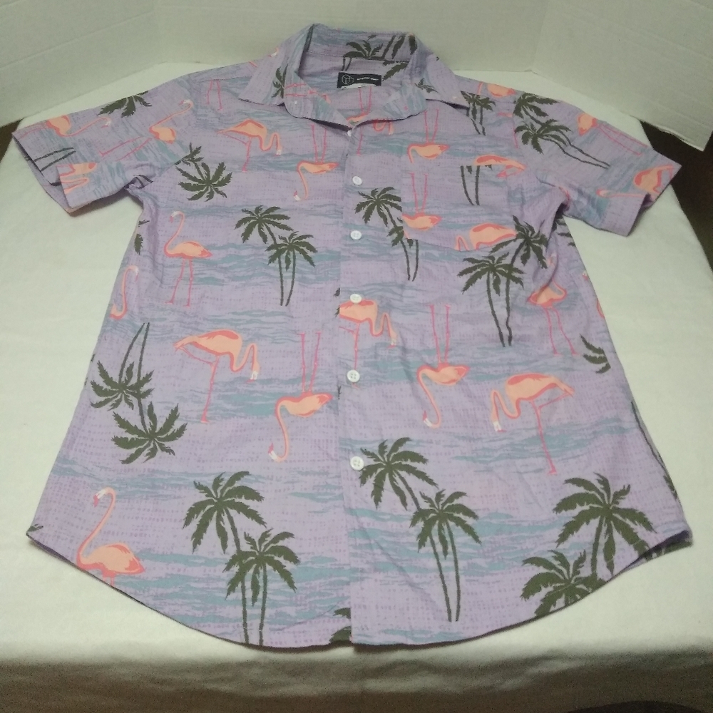 Original Use Animal Print Button Up Shirt